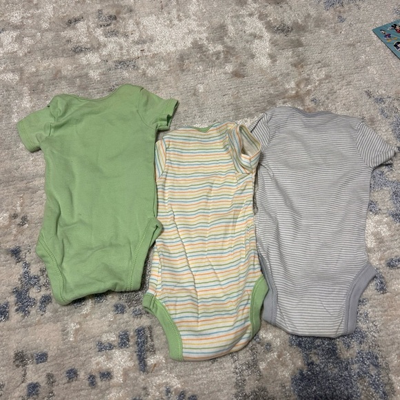 Gerber Baby One Piece Set - Green, Striped, Gray - Picture 5 of 6